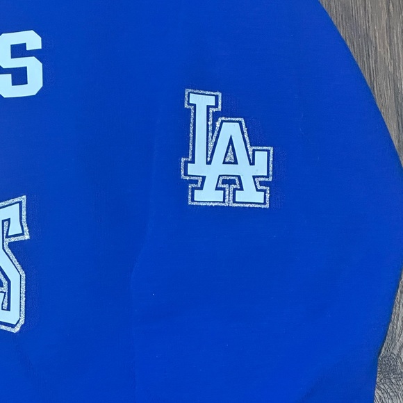 Los Angeles Dodgers Crewneck Sweater World Series 2024 Unisex Medium Blue - Picture 2 of 4